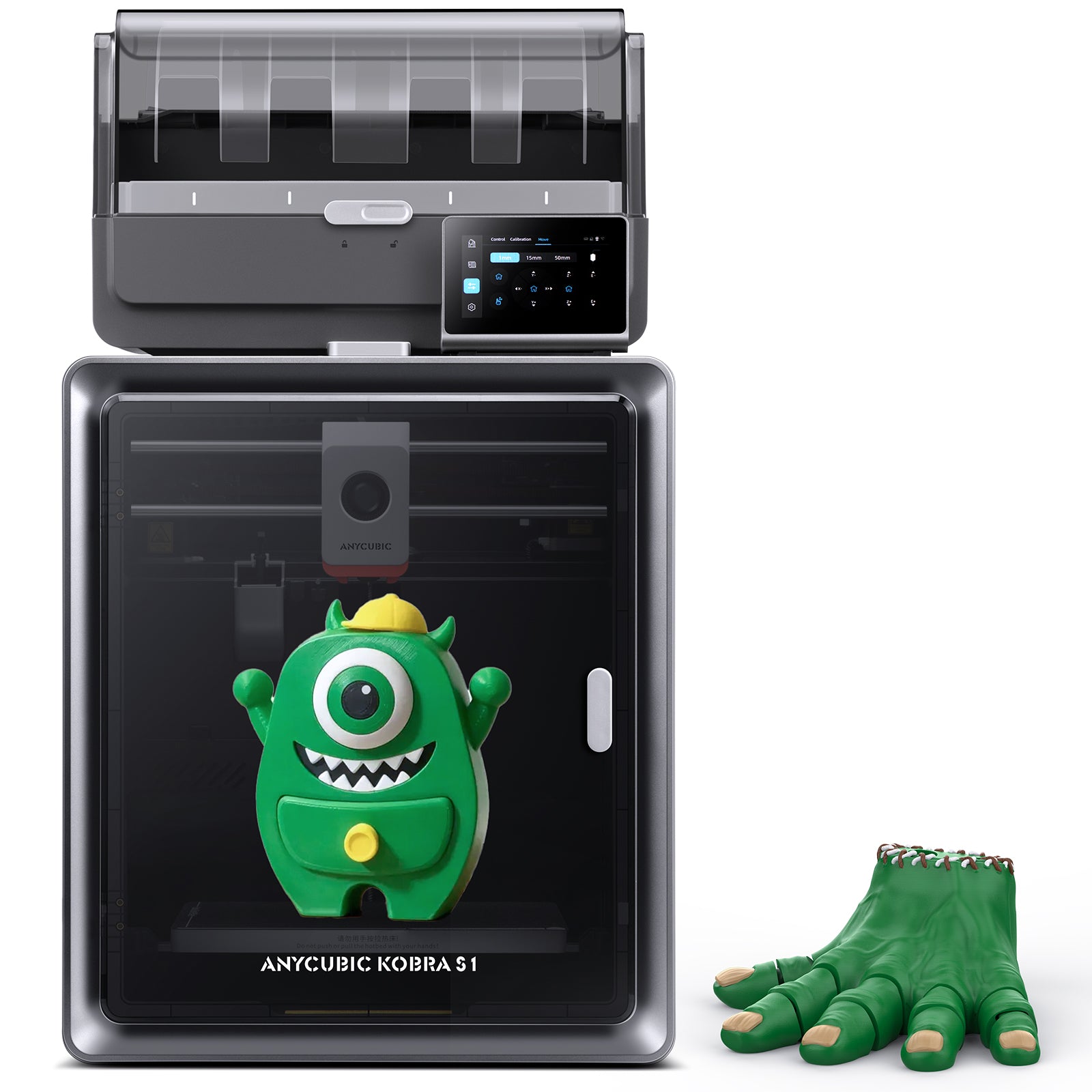 ANYCUBICxnotre partenaire Imprimantes 3D Kobra S1 Combo 250*250*250 mm Vitesse d'impression jusqu'à 600 mm/s