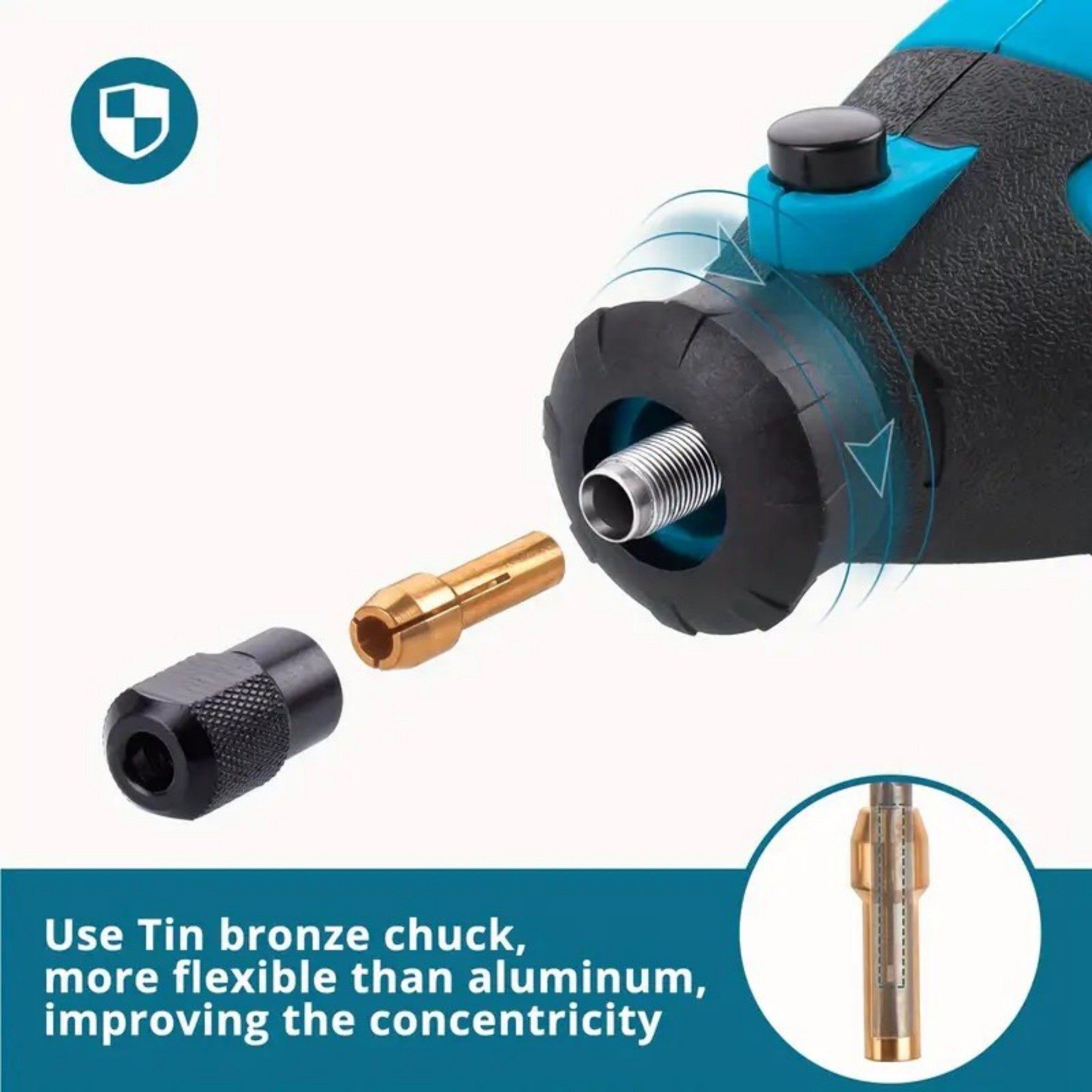 TILSWALL Outil multifonction 160 W avec 6 vitesses variables 8000-33000 tr/min, Kit d'outils rotatifs 160 W pour gravure, perçage, coupe, meulage, polissage
