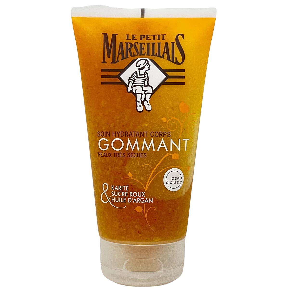 Le Petit Marseillais Soin Hydratant Gommant Corps Karité, Sucre Roux Et Huile D'Argan Tube 150 ml