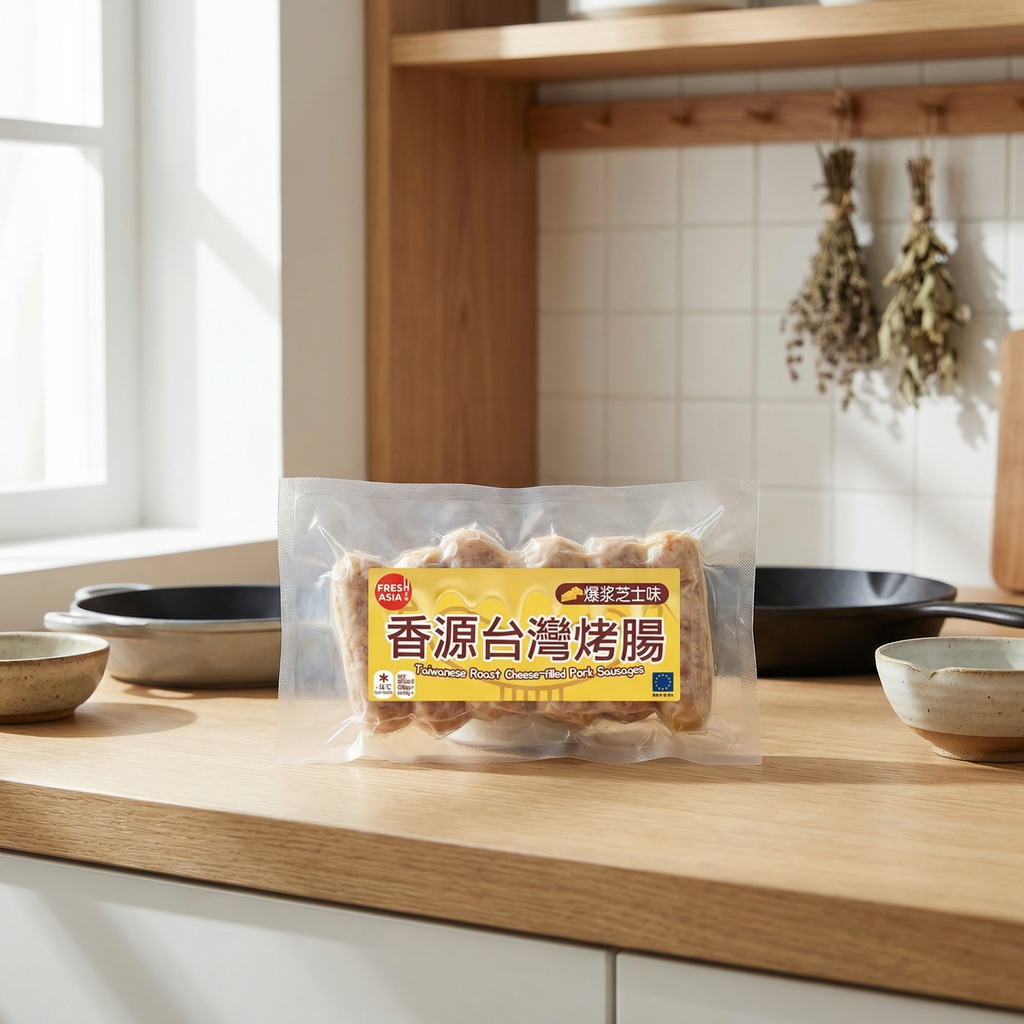 FRESHASIA Saucisse style taïwanais fourrée au fromage fondu 300 g