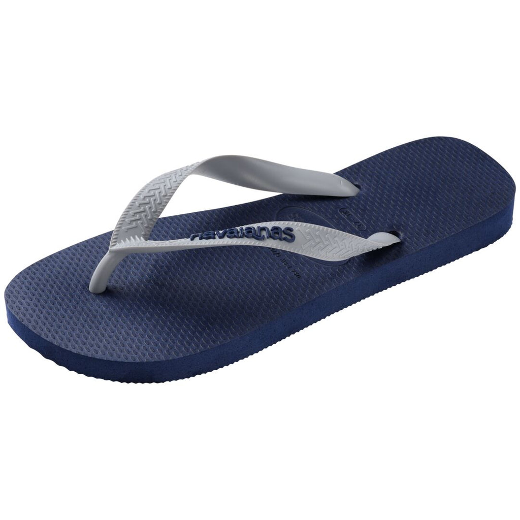 HAVAIANAS Top Logo Pop Up Tongs Navy/Ice Grey