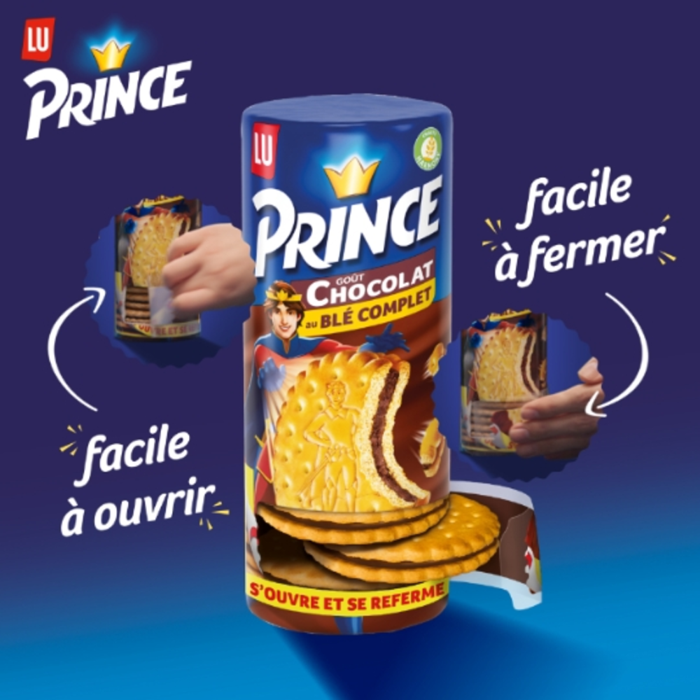 PRINCE Biscuits vanille paquet 300g