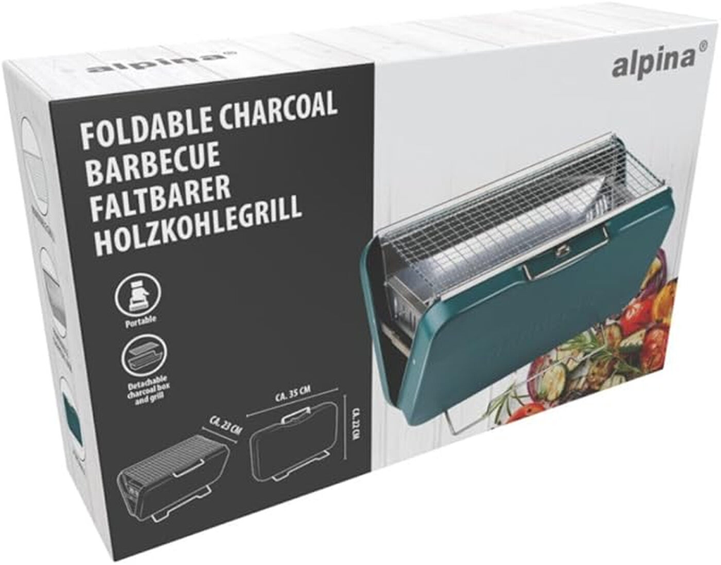Alpina Barbecue au charbon de bois pliable