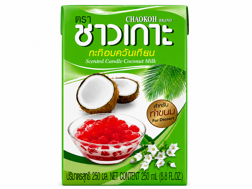 CHAOKOH Lait de coco pour dessert 16-18 % 12 x 250 ml