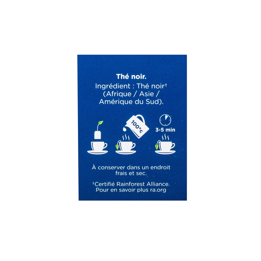 TETLEY Thé Noir English Breakfast 25 sachets 50g
