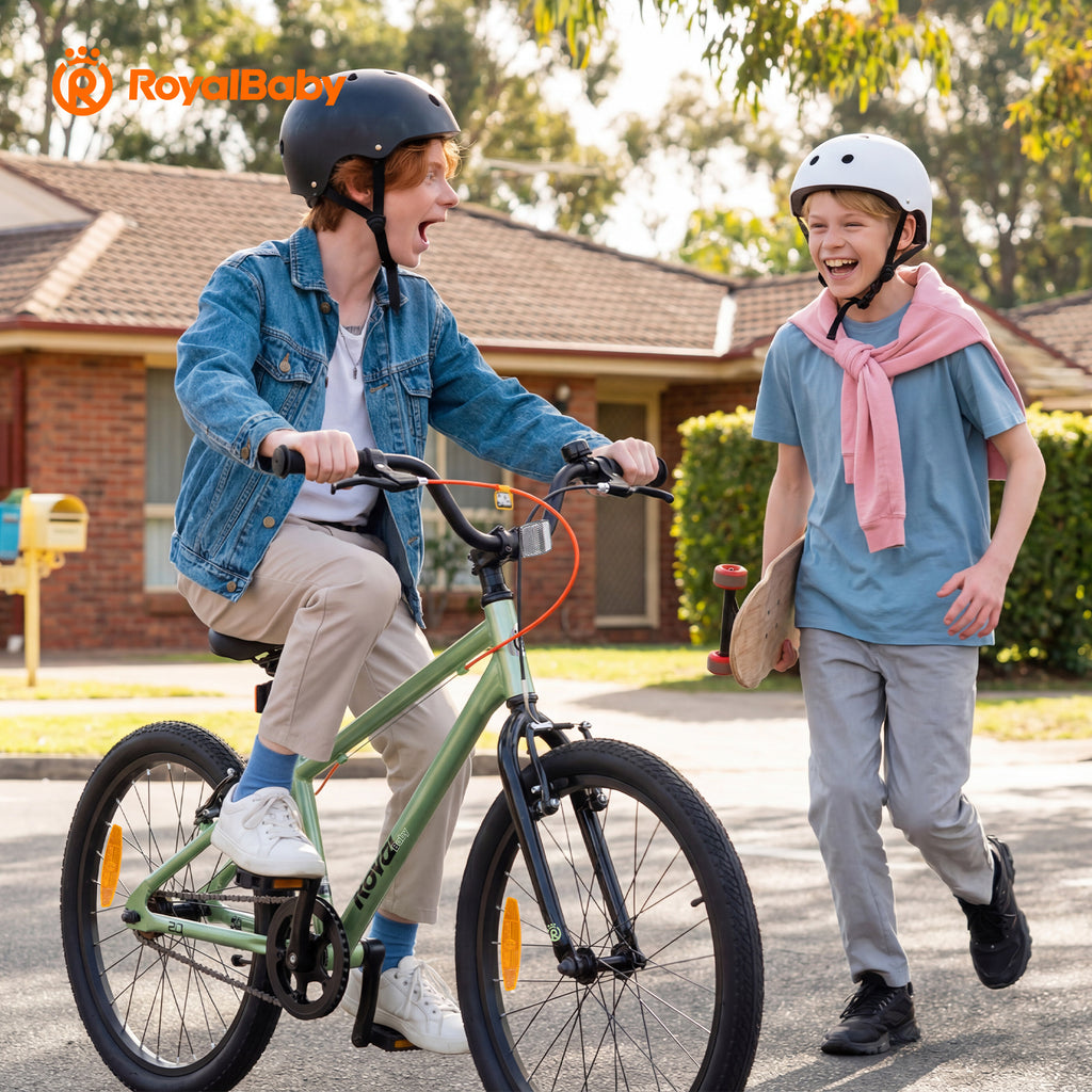 RoyalBaby+ Vélo pour enfants+ Aluminium Freestyle PRO+ 20 pouces Vert, Poids net 7,4 kg
