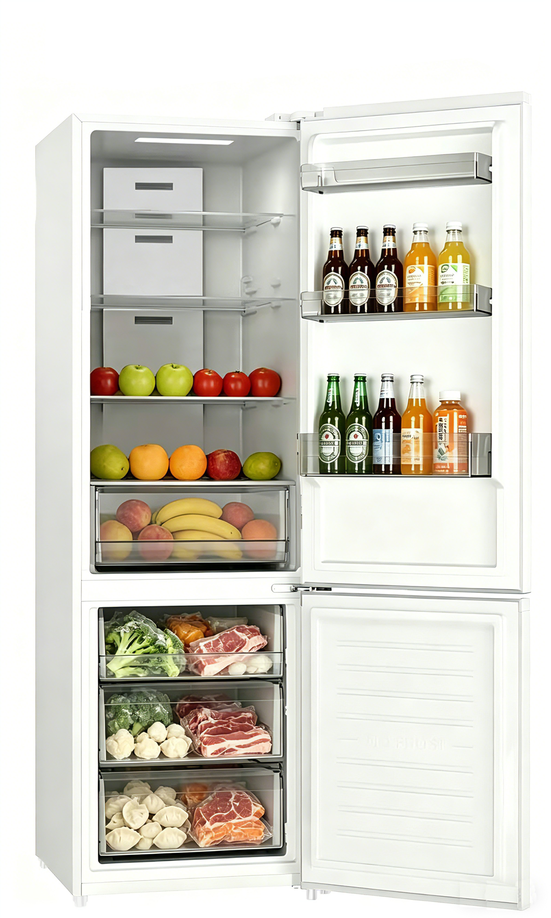 Sonlu CD‑350RW Réfrigérateur‑congélateur combi 310 L Volume du réfrigérateur 211 L, volume du congélateur 99 L, largeur 60 cm, compresseur inverter, porte réversible, régulation électronique de la température