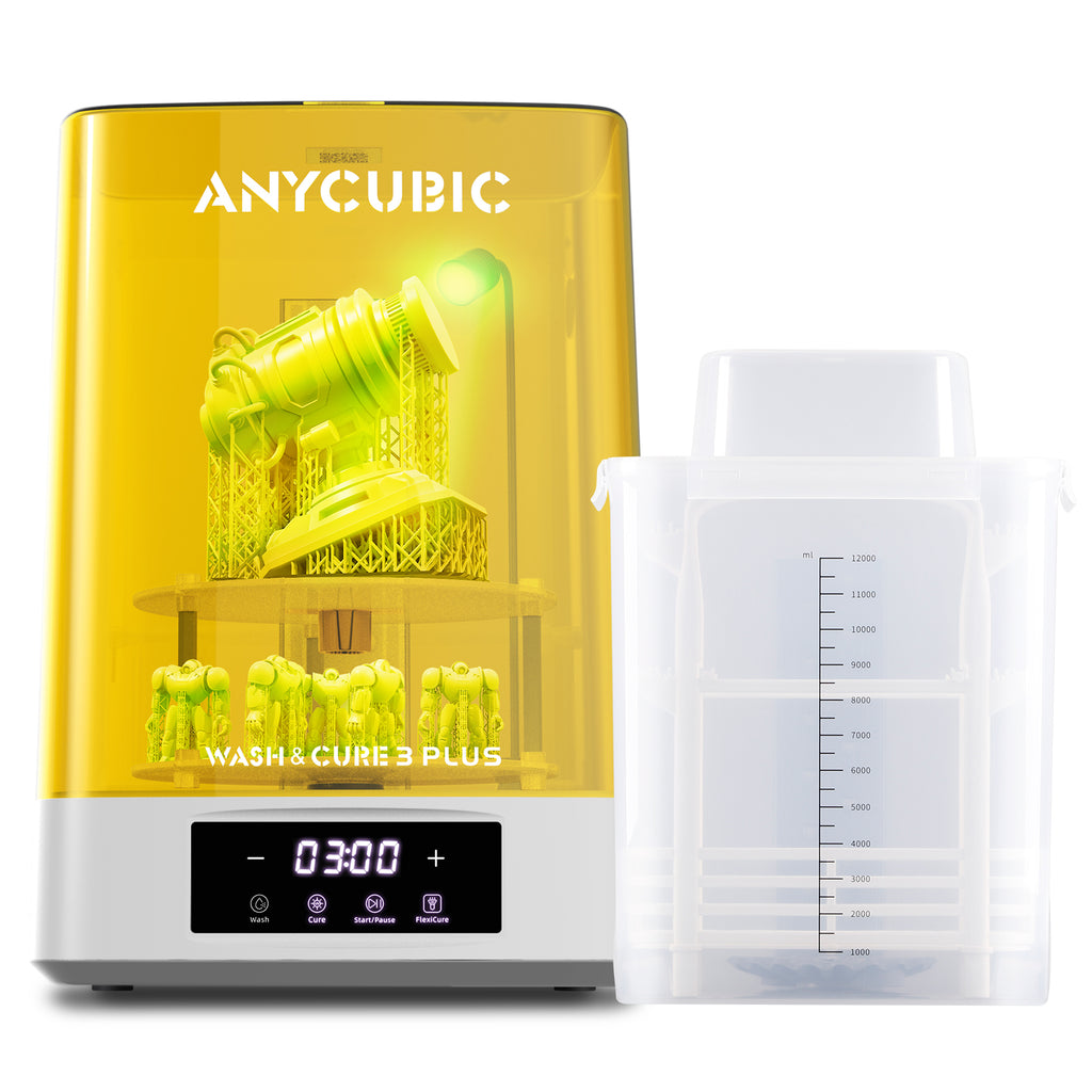 ANYCUBICWash & Cure 3 Plus Station de post-traitement 2 en 1 à grande capacité avec volume de lavage de 228×128×260 mm