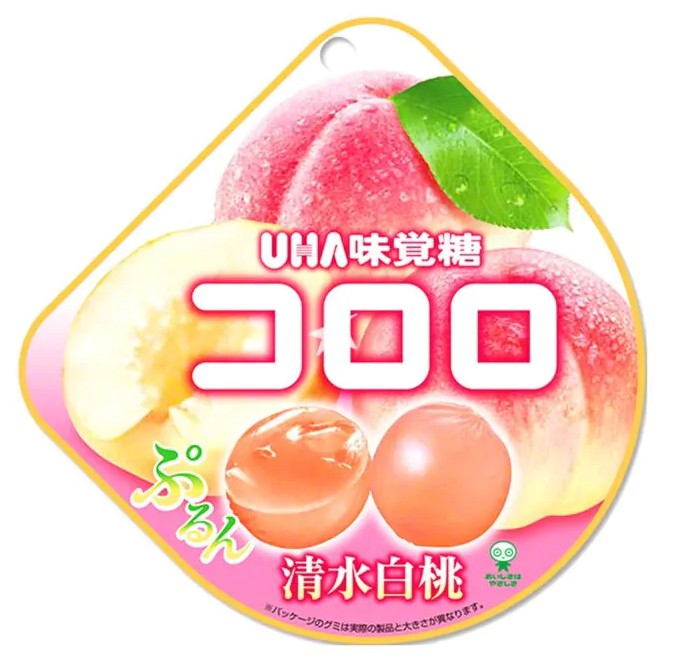 Kororo Bonbons gélifiés à la pêche Amaou - Sachet 40 g