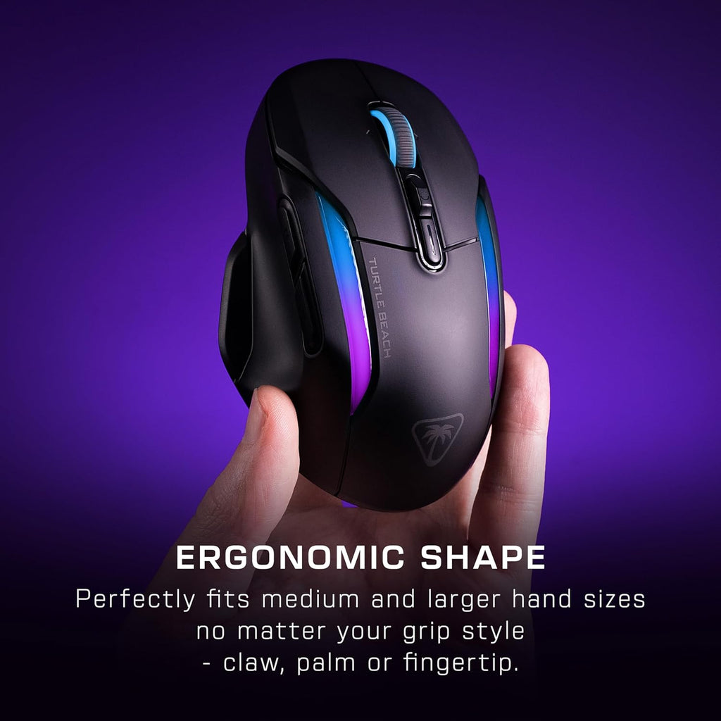TURTLE BEACH Souris Gaming Sans Fil Kone II Air 2.4GHz & Bluetooth - 26000 DPI, 21 Boutons - Noir