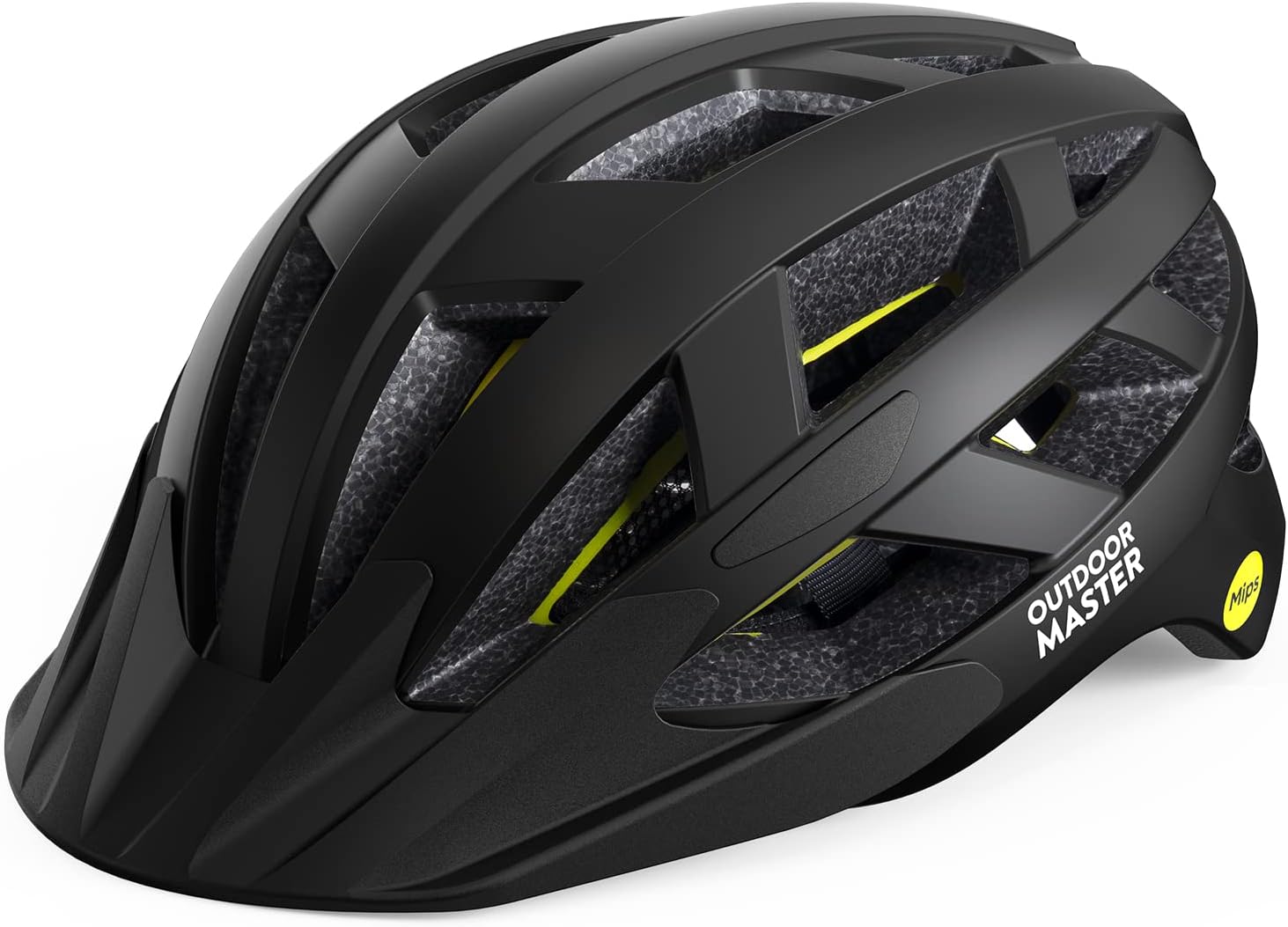 OutdoorMaster Casque de vélo de loisirs pour adultes MIPS Gem I, Noir chaussée, M