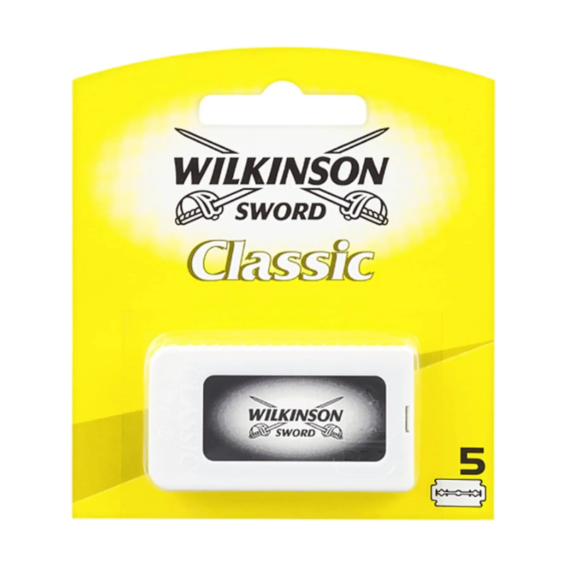 WILKINSON SWORD - Lames Classiques Double Tranchant - Lot de 5 lames