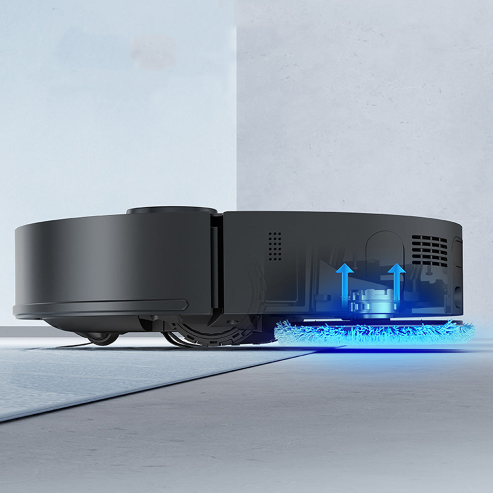 EziClean Robot aspirateur laveur connecté LIDAR avec fonction lavage et station de vidage de poussière EZIclean® PureFlow MAX