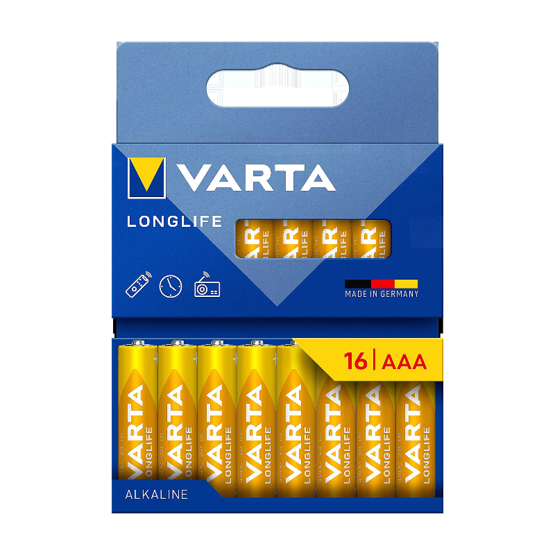 VARTA PILES ALCALINES LONGLIFE AAA x16