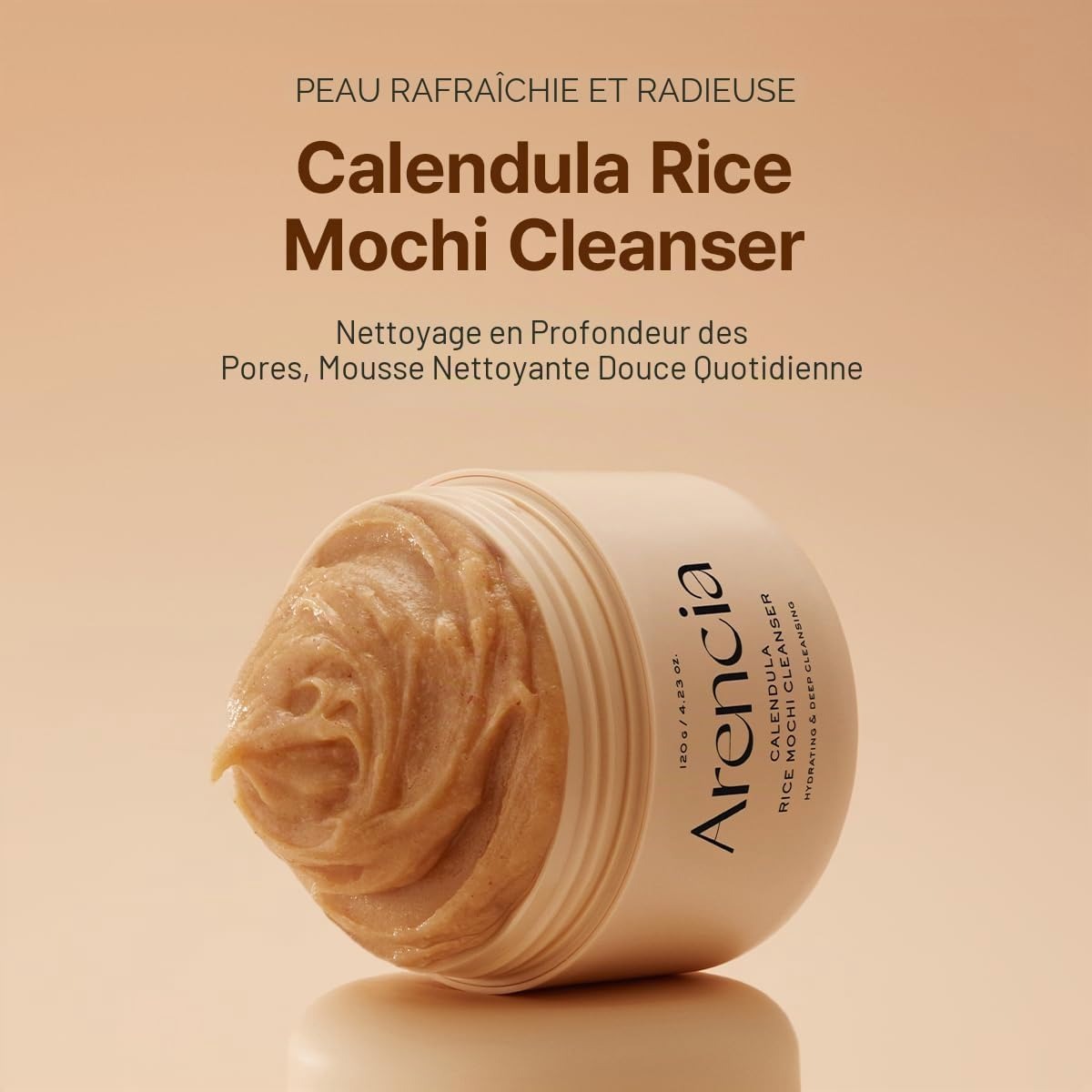 Arencia Nettoyant Frais Calendula & Riz Mochi - 120 g
