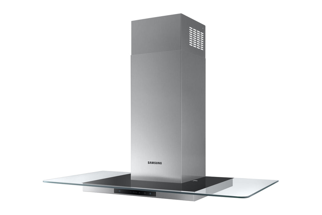 SAMSUNG NK36M5070FS Hotte décorative murale 90 cm - 670 m³/h - Inox et verre - Classe B