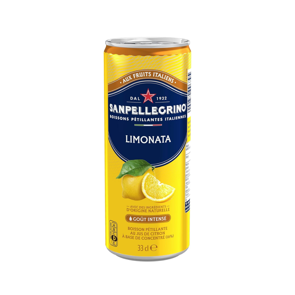 SAN PELLEGRINO Limonata - Pack de 24 canettes - 33 cl