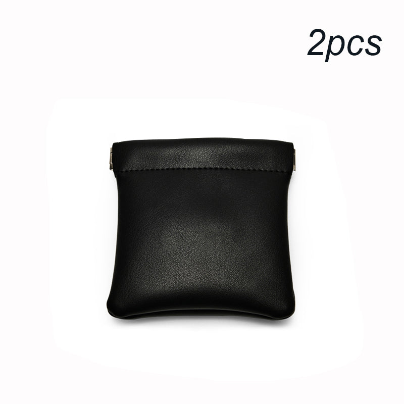 Oirlv 2 pcs Cuir PU Sachet d'emballage pour bijoux de poche de rangement pour rouge à lèvres et maquillage Sac cadeau pour bijoux, boucles d'oreilles et colliers Organisateur de bijoux