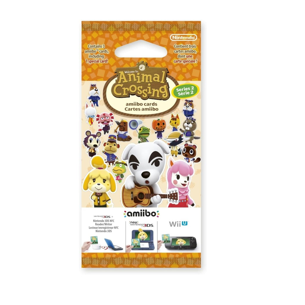 Nintendo Animal Crossing Série 2 Paquet de cartes amiibo avec 1 spéciale et 2 standards