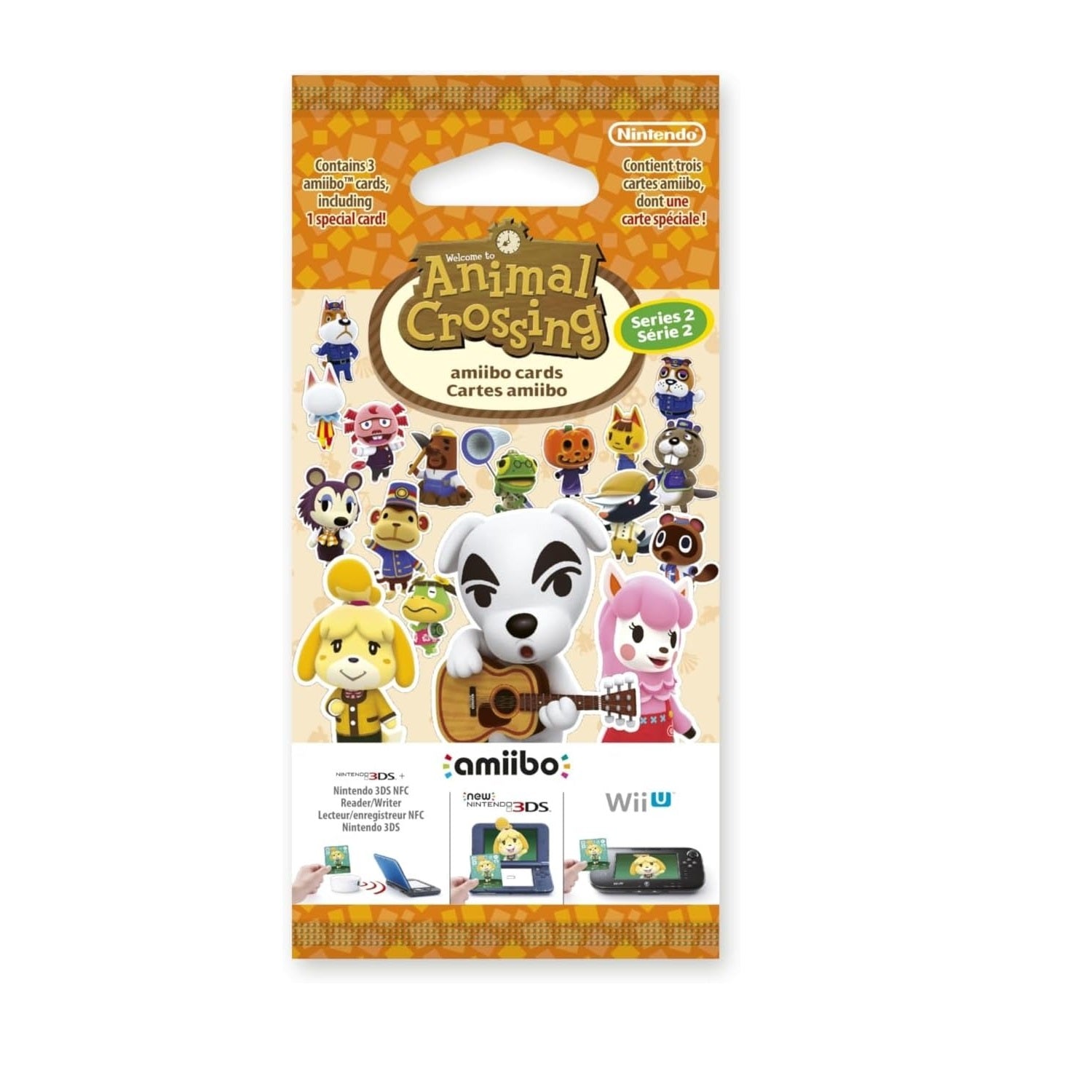 Nintendo Animal Crossing Série 2 Paquet de cartes amiibo avec 1 spéciale et 2 standards