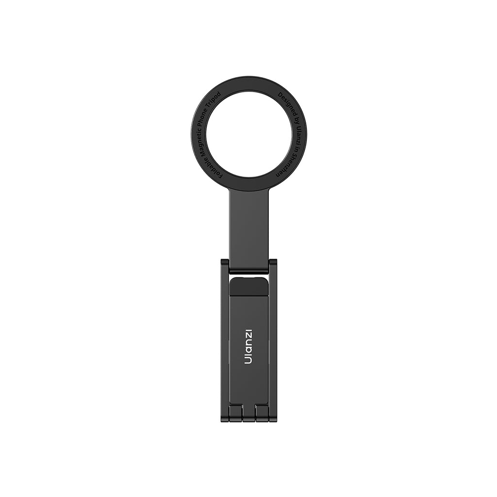 Ulanzi MA60 Trépied magnétique, Compatible avec iPhone 17/16/15/14/13/12 MagSafe et Samsung, Mini perche à selfie pliable 3-en-1 en aluminium, Force magnétique 14 N