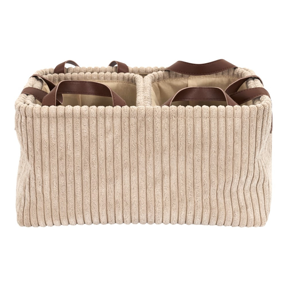 HOME DECO FACTORY Paniers de rangement taupe, lot de 3, hauteur 20 cm