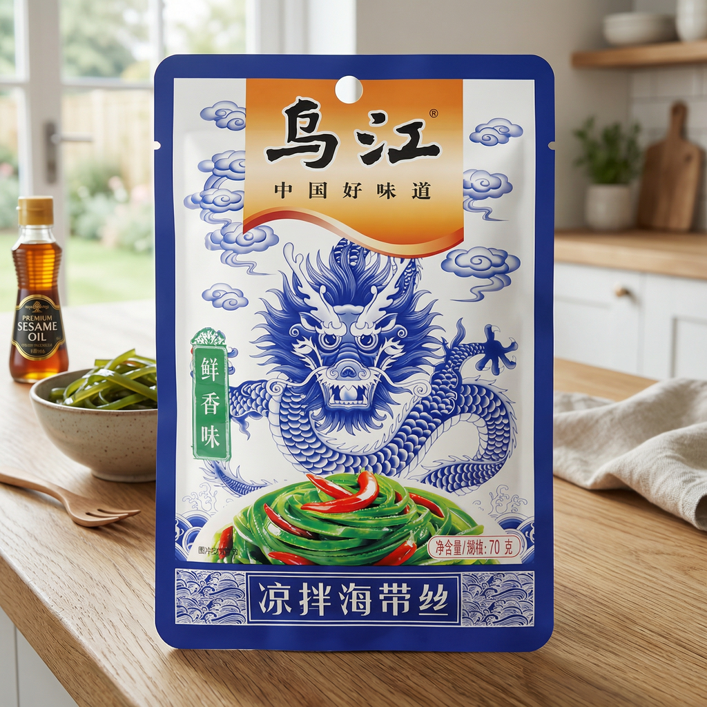 Wujiang Salade de lanières d'algues Fraîche et parfumée 70g
