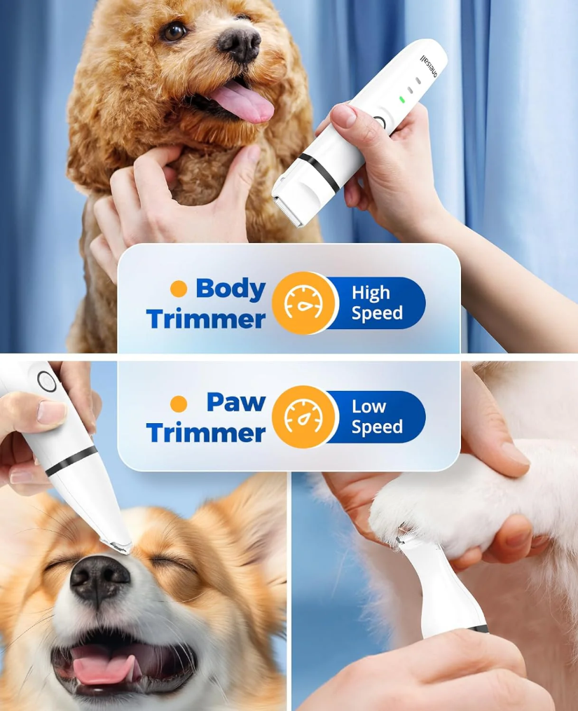ONEISALL Tondeuse sans fil multifonction pour chiens et chats N12