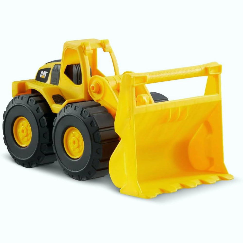 CatToysOfficial Ensemble de Véhicules de Construction - 18 cm Pack de 3 véhicules de chantier - Camion benne, Chargeur frontal et Tractopelle pour Enfants à Partir de 2 Ans