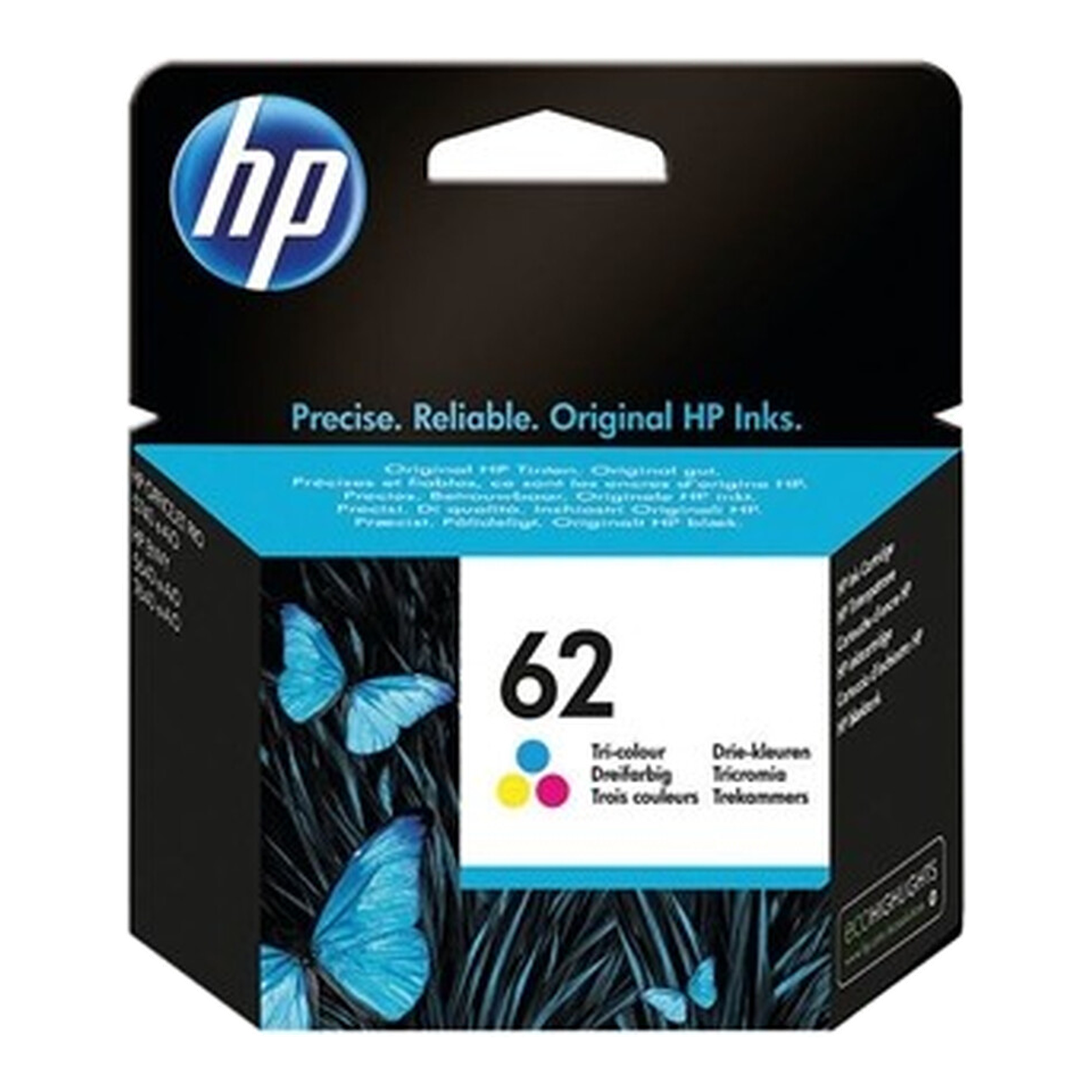 HP Cartouche d'encre d'origine 62 Tri-color C2P06AE#UUS