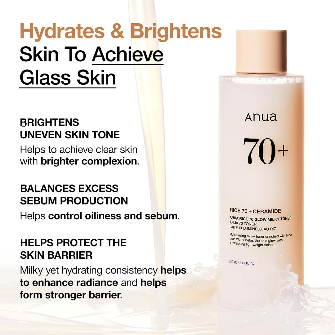 Anua Lotion Tonique Lactée Éclat Riz 70 250 ml