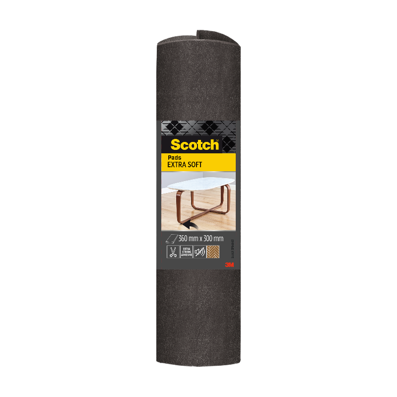 Scotch®Plaque feutre laine adhésif Marron 300 x 360mm