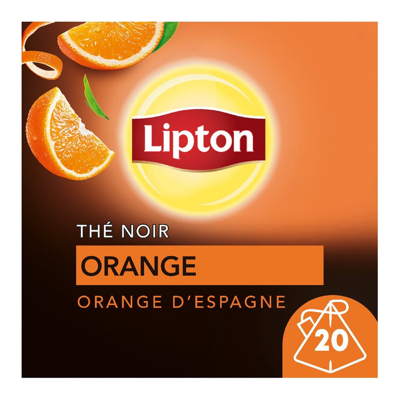 Lipton Thé Noir Orange - 20 sachets - 34 g