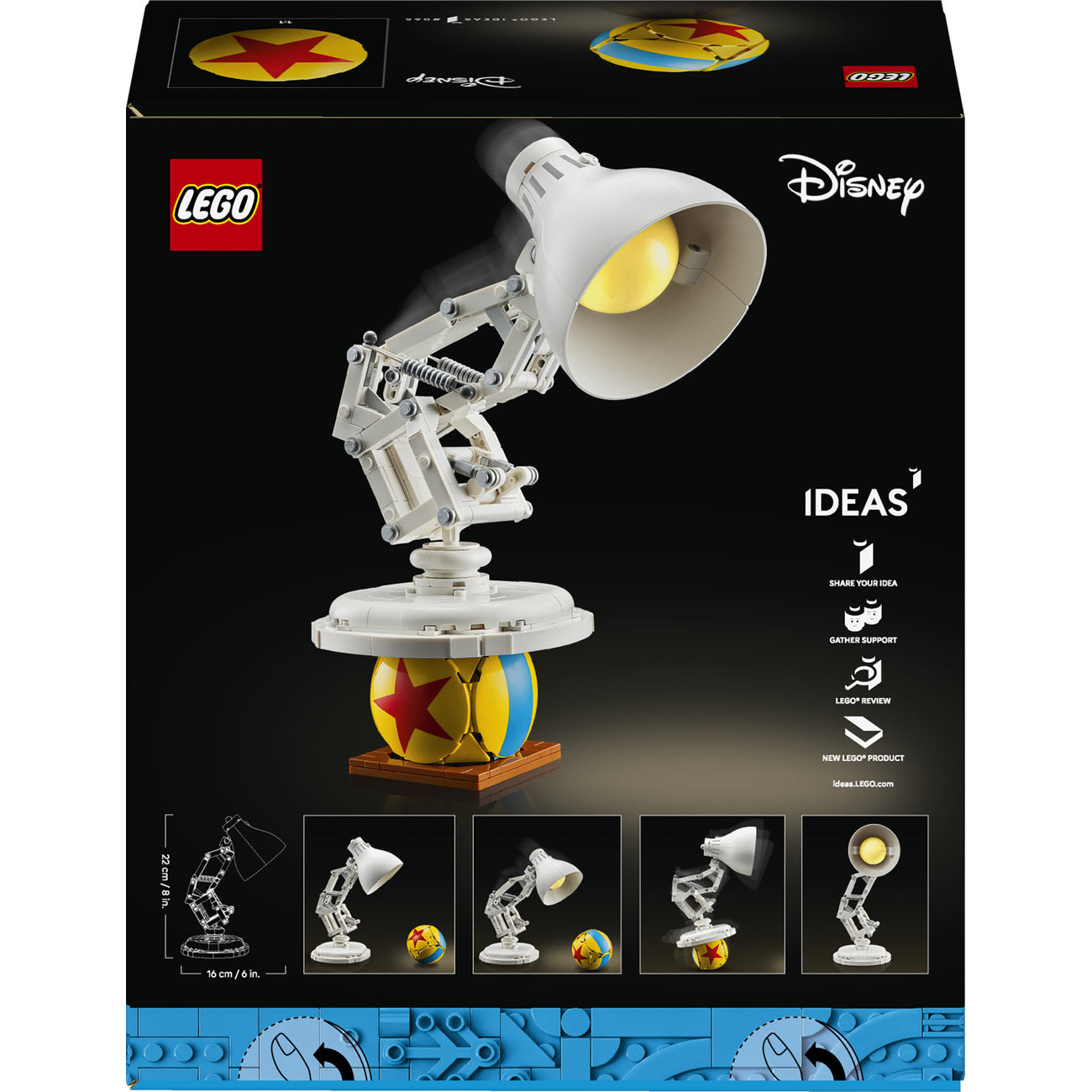 LEGO Ideas Disney Pixar 21357 Luxo Jr. Set de Construction