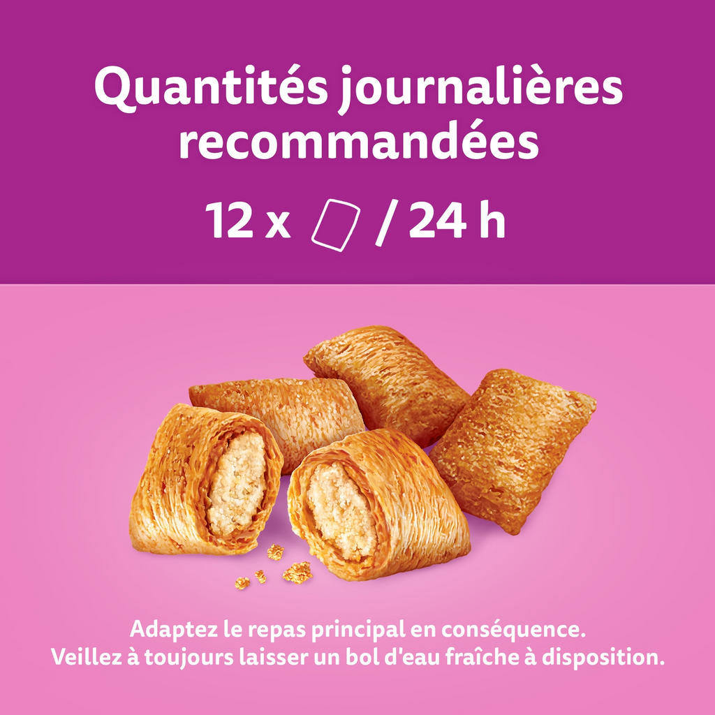 Whiskas Temptations friandises pour chat adulte au poulet et au fromage - 60 g