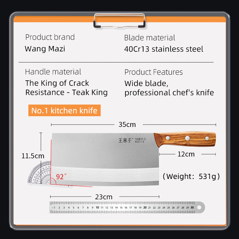 Wangmazi Couteau de cuisine, Couteau de chef, Découpe de viande - Tranchage et découpe