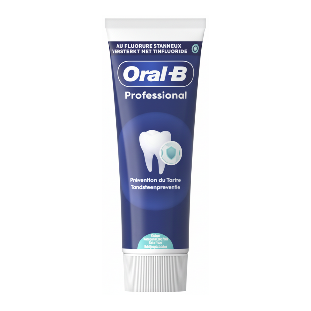 ORAL-B Dentifrice anti-tartre professionnel Extra fraîcheur Vert d'hiver - 75 ml