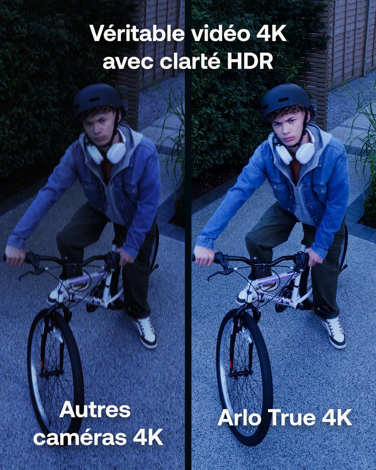 Arlo VMC5350-111EUS Caméra de Sécurité extérieure Ultra 3 4K WiFi sans Fil, Kit de 3 Caméras + Panneau Solaire et Smarthub, Détection par IA, Vision Nocturne Couleur, Compatible avec Alexa