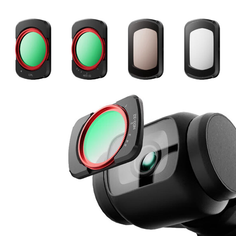 ochama×J.ZAO Kit de Filtres Pocket 3 - Filtres Magnétiques à Clipser (Black Mist/ND/CPL/UV) Compatibles avec Caméras DJI Osmo