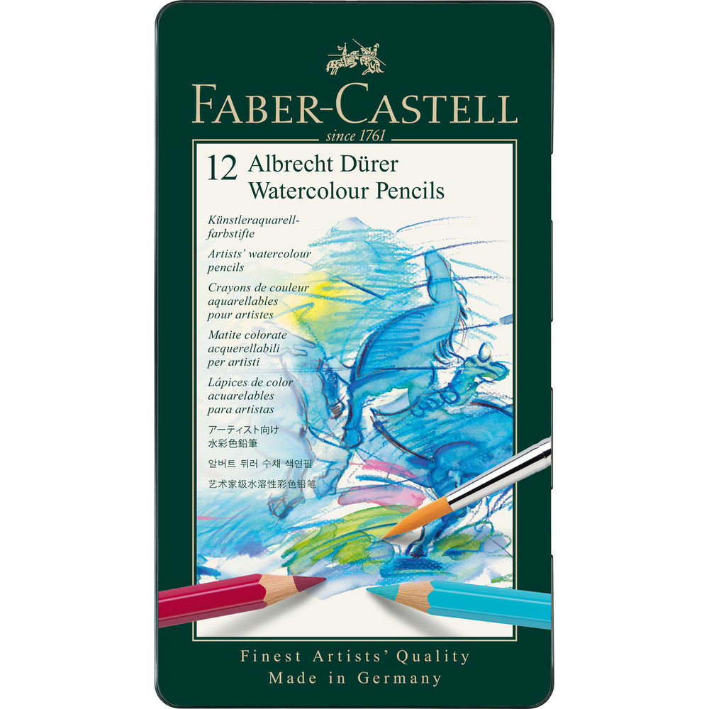 Faber-Castell Albrecht Dürer Boîte de 12 crayons de couleur aquarellables