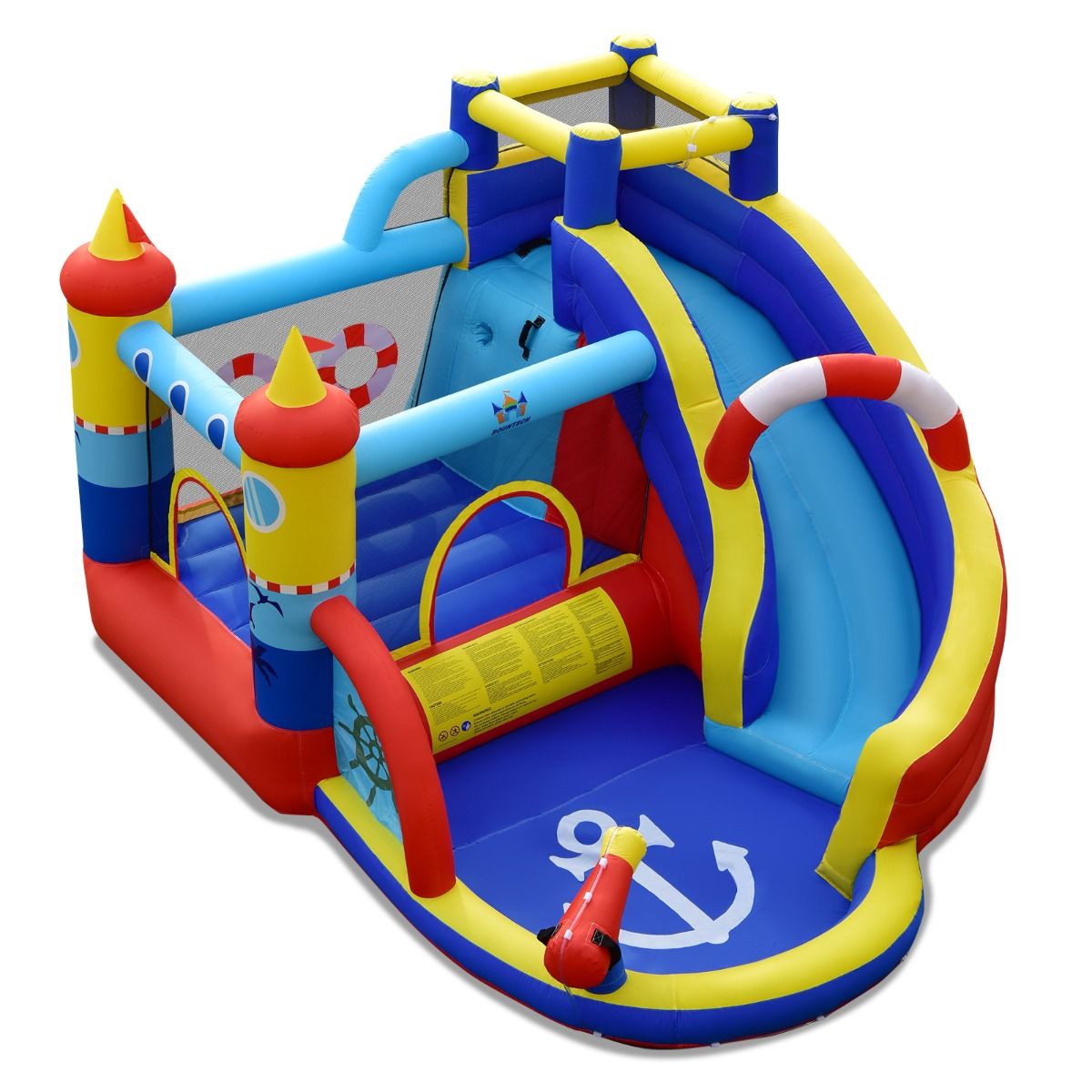 Costway Aire de jeux gonflable 6-en-1 pour enfants 360 x 290 x 200 cm