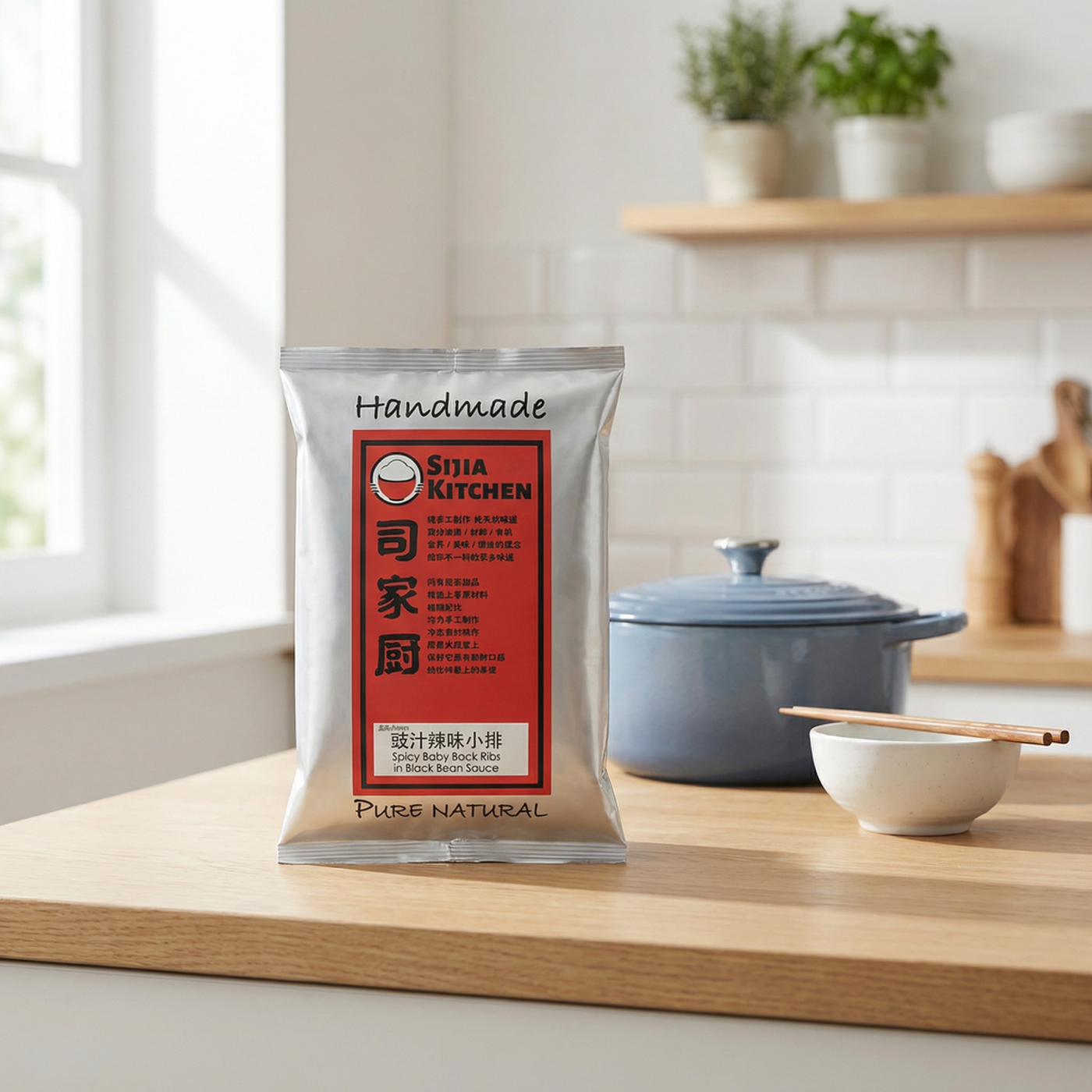 SIJIA Kitchen Côtes de porc à la sauce aux haricots noirs fermentés - 300 g