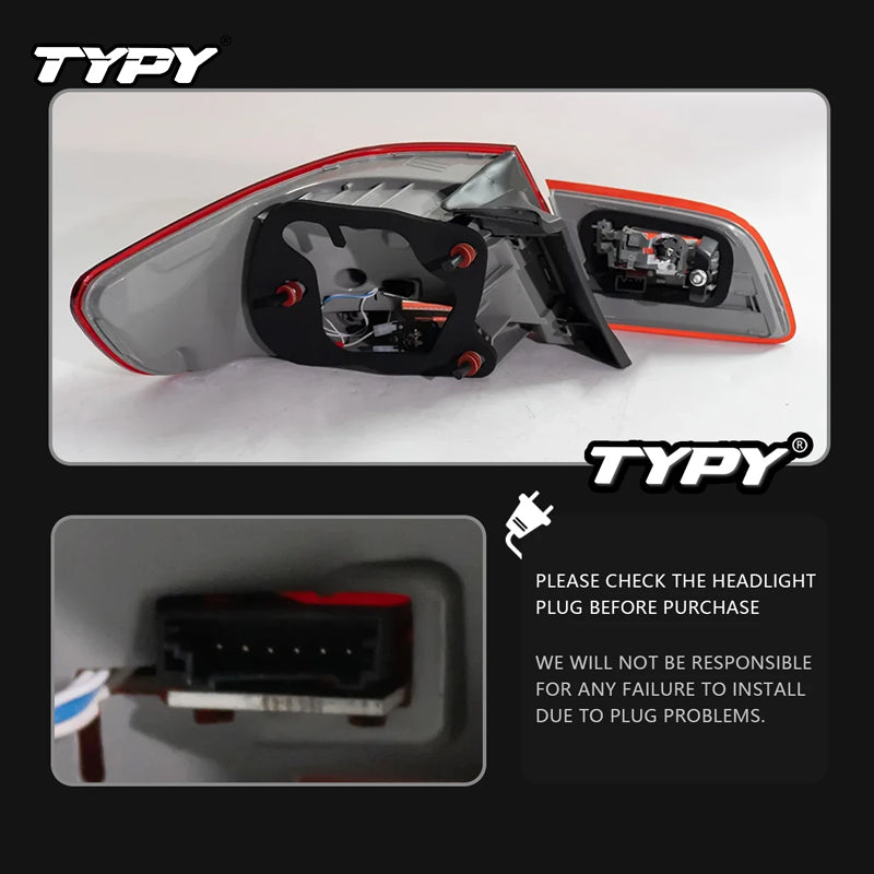 TYPY Feu arrière LED pour BMW M3 E92 (2006–2013) – Stop, DRL, signal de frein, recul