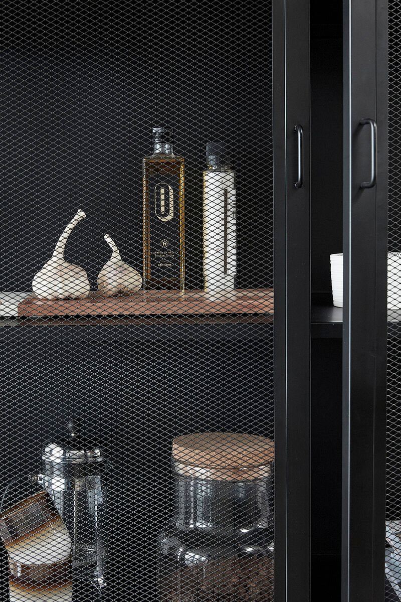 Hübsch Edge Meuble de rangement double - Noir