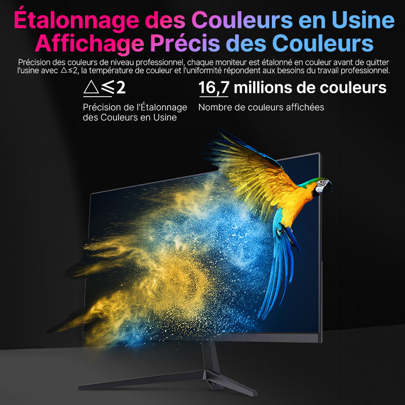 LEPOW Moniteur de bureau 27" avec taux de rafraichissement 100 Hz