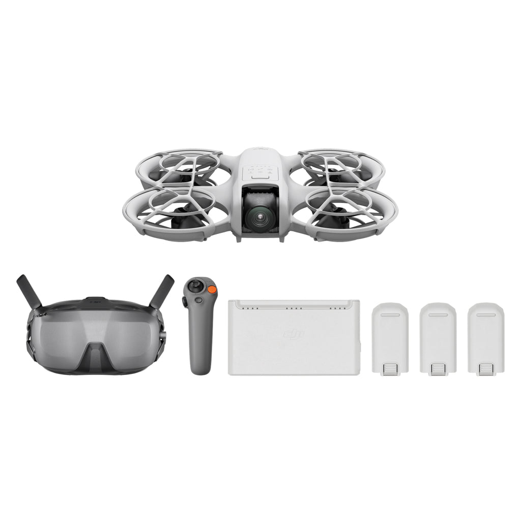 DJI Neo Motion Fly More Combo, mini drone 135 g avec caméra 4K UHD, auto-suiveur, décollage paume, suivi de sujet, QuickShots, RC Motion 3 et 3 batteries