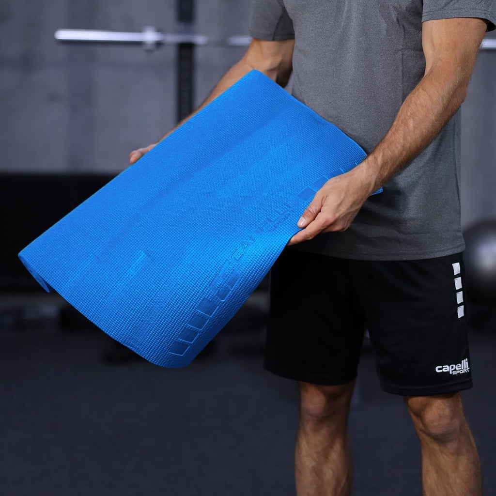 Tapis de yoga 4MM 24" x 68" Yoga, Pilates, fitness et entraînement au sol à domicile, gym antidérapant