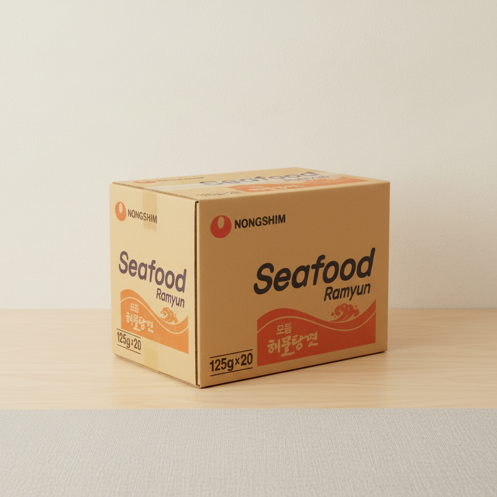 Nongshim Hamultang Ramyun Nouilles instantanées saveur fruits de mer - 20 x 125 g