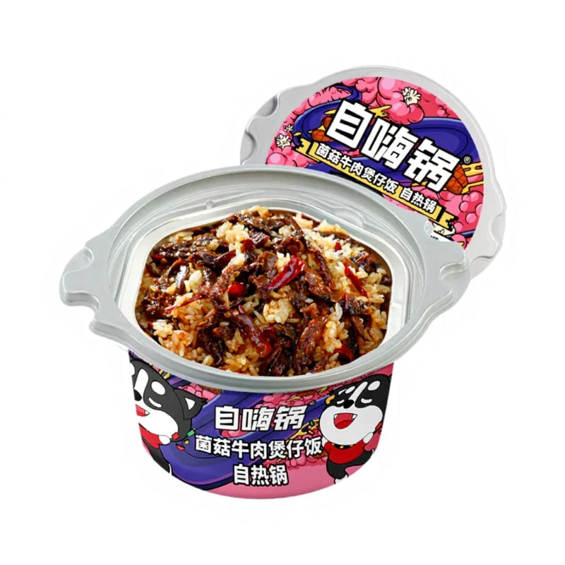 Zihaiguo Bol de riz Bao Zhi autochauffant (champignons et bœuf) 245 g
