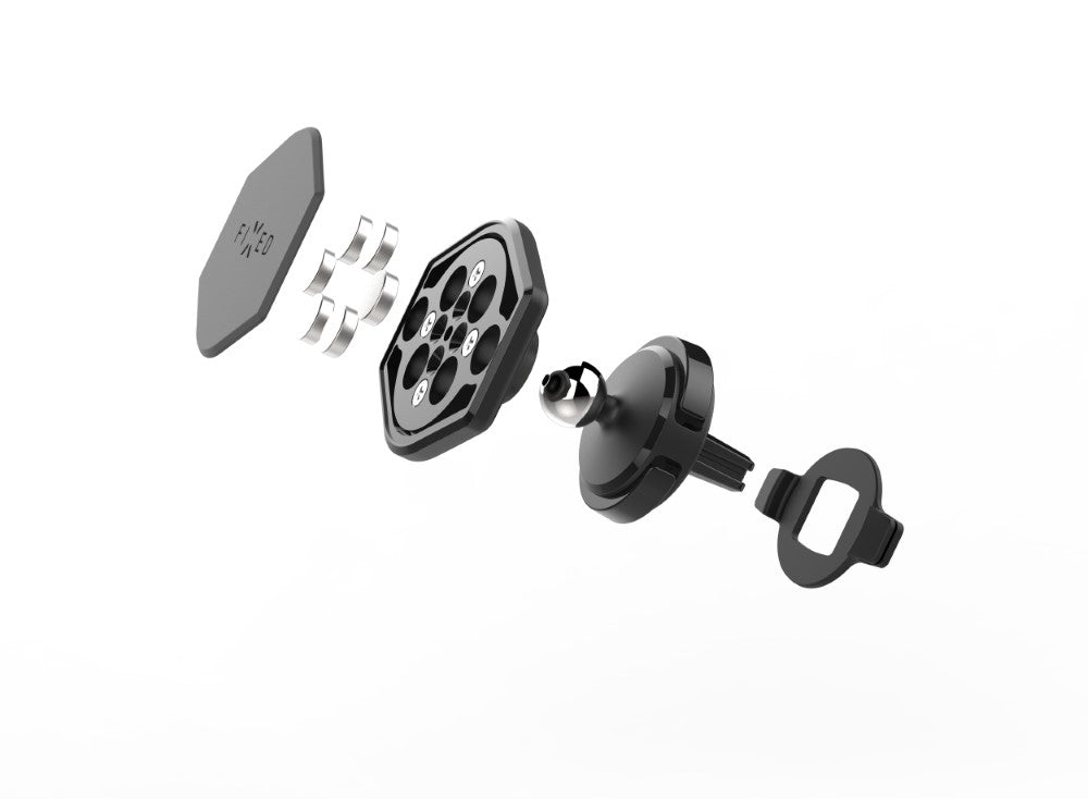 FIXED Icon Support pour grille d'aération, Noir